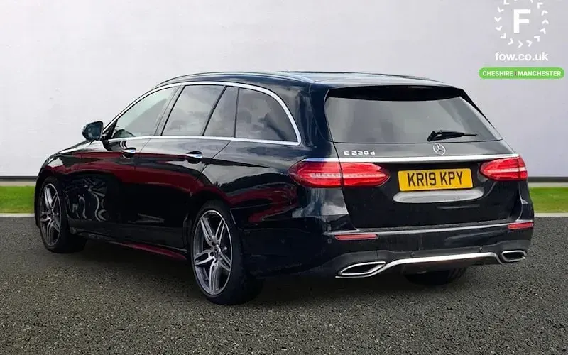Used Mercedes E220 AMG Line Premium 194 HP (142 kW) 2019 Black Estate