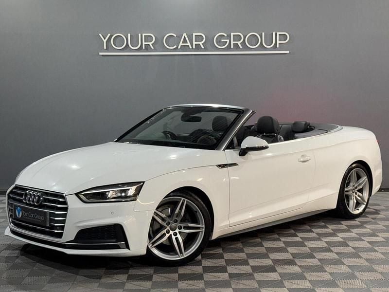 Used Audi A5 Cabriolet S-Line 190 HP (139 kW) 2019 White Cabriolet