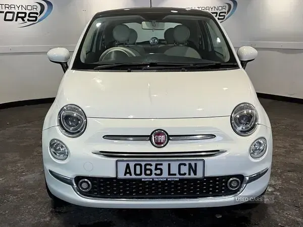 Used Fiat 500 Lounge 69 HP (50 kW) 2015 White Hatchback