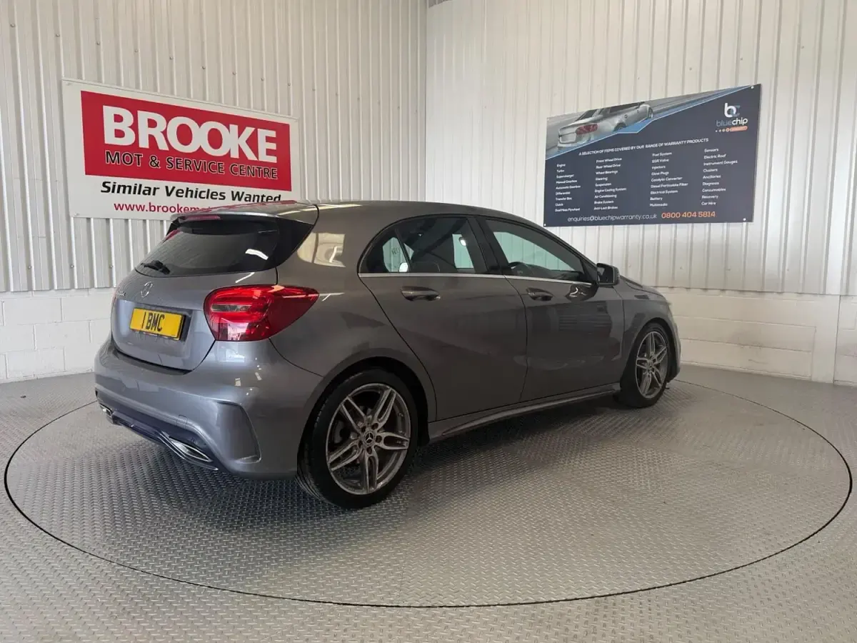 Used Mercedes A200 AMG line 136 HP (100 kW) 2017 Grey Hatchback