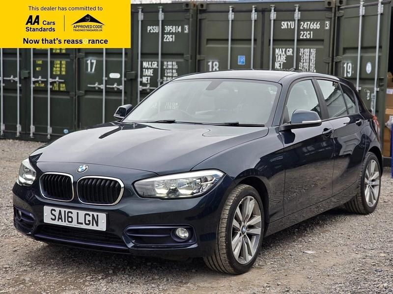 Used BMW 116 Sport Line 116 HP (85 kW) 2016 Blue Hatchback