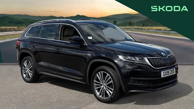 Black Used 2019 Skoda Kodiaq LAURIN & KLEMENT SUV | £20,494 (Fair price) - Image 1/3