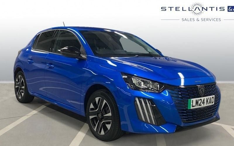 Blue Used 2024 Peugeot e-208 Style Hatchback | £15,990 (Fair price) - Image 1/4