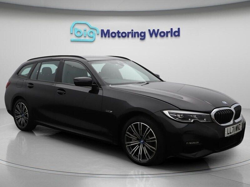 Black Used 2021 BMW 330e M Sport Estate | £26,600 (A bit pricey) - Image 1/4