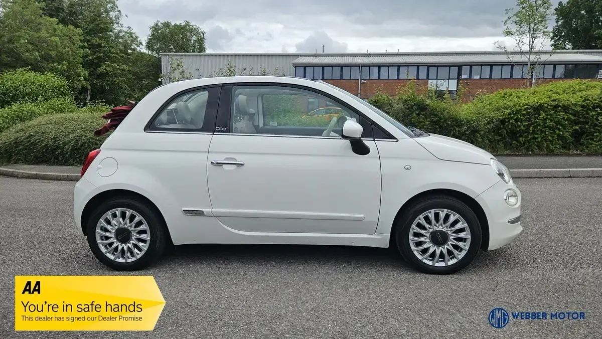 Used Fiat 500C Lounge 105 HP (77 kW) 2016 White Cabriolet