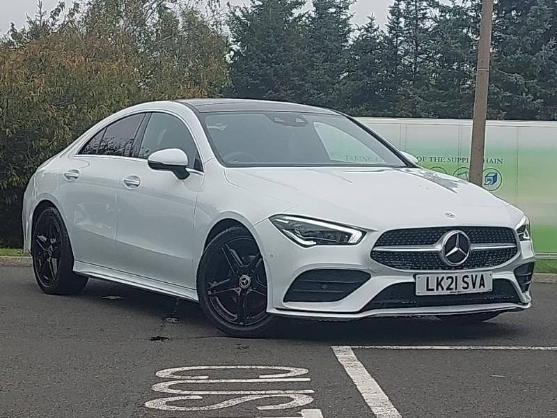White Used 2021 Mercedes CLA180 AMG Line Premium Plus Sedan | £26,698 (Fair price) - Image 1/4