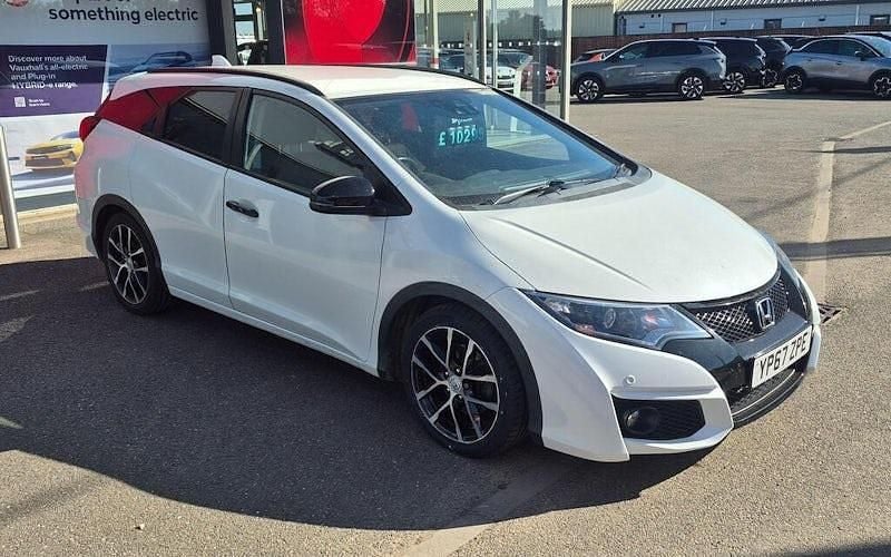 Begagnad Honda Civic Sport 142 HK (104 kW) 2017 Vit Kombi