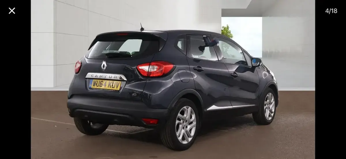 Used Renault Captur Dynamique 88 HP (64 kW) 2014 Blue SUV