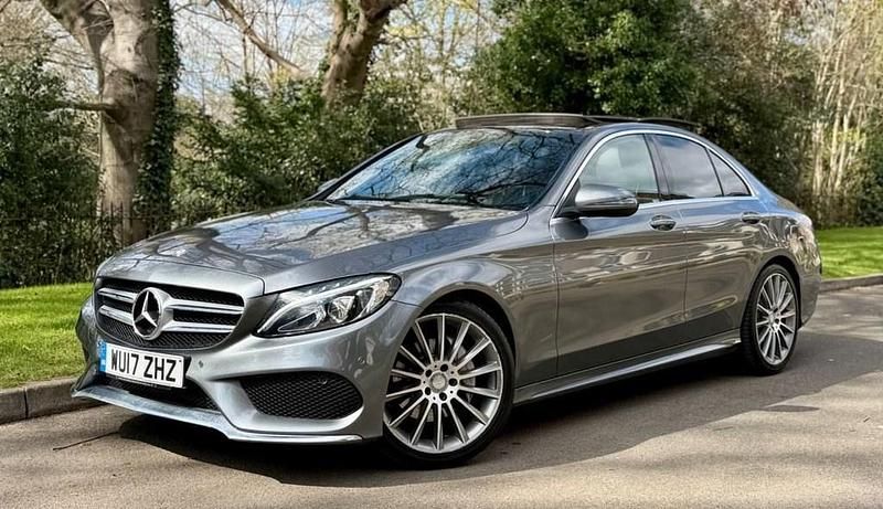 Used Mercedes C200 AMG line 184 HP (135 kW) 2017 Grey Sedan