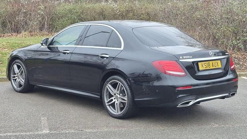 Used Mercedes E350 AMG line 2018 Black Sedan