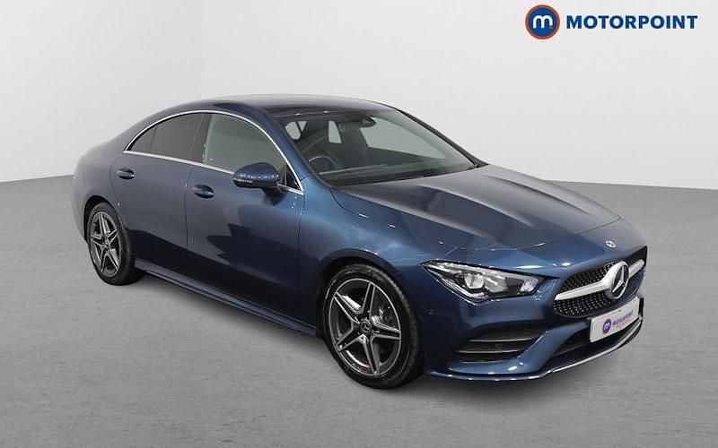 Blue Used 2022 Mercedes CLA180 AMG line Sedan | £22,049 (Good price) - Image 1/4