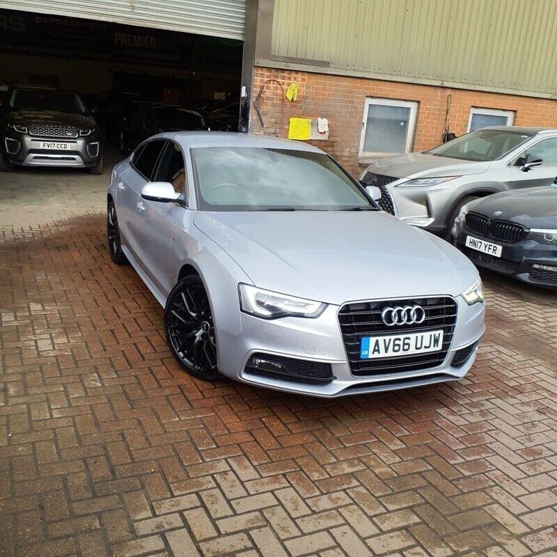 Silver Used 2016 Audi A5 Sportback S-Line Hatchback | £6,995 (Super price) - Image 1/4