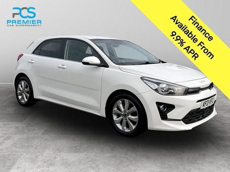 White Used 2021 Kia Rio 3 Hatchback | £10,195 (Good price) - Image 1/3
