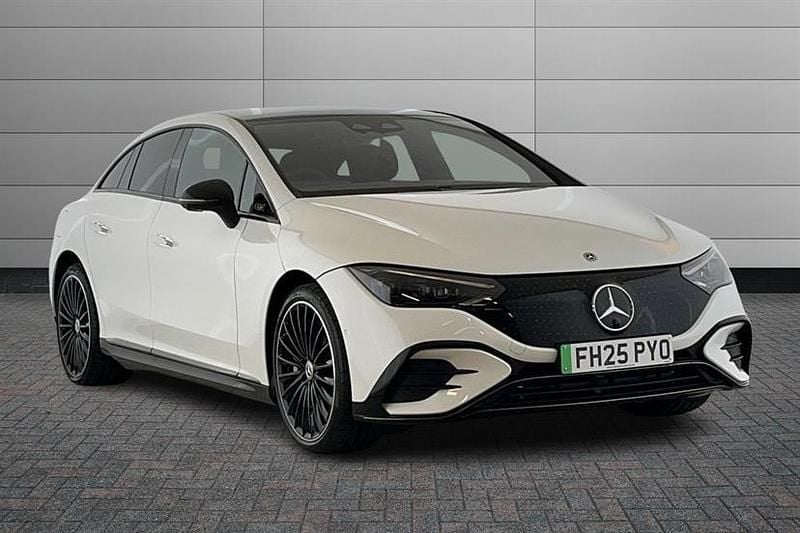 Opalite white bright Used 2025 Mercedes EQE350 AMG line Sedan | £53,490 (Super price) - Image 1/4