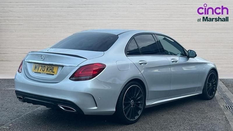 Used Mercedes C220 AMG Line Premium 194 HP (142 kW) 2020 Silver Sedan