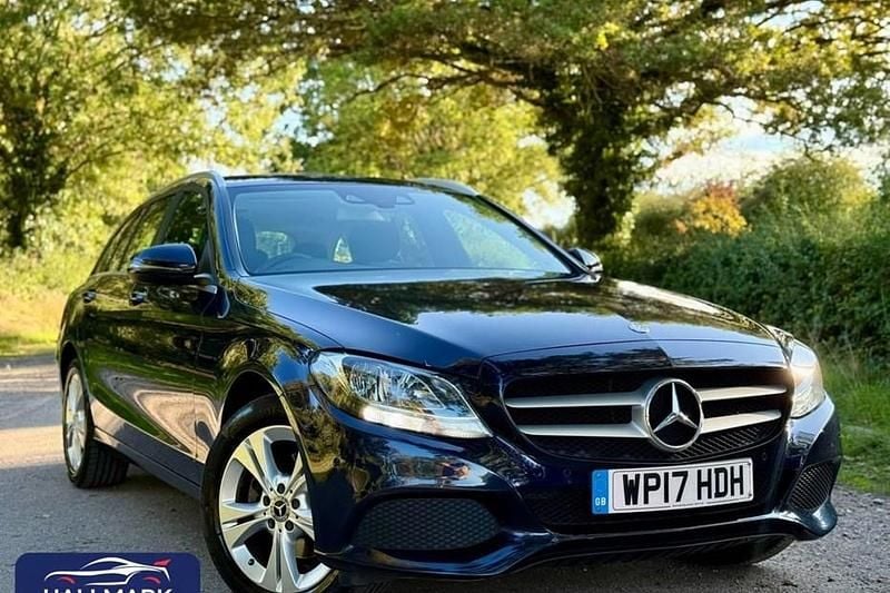 Blue Used 2017 Mercedes C220 Executive Estate | £10,895 (Good price) - Image 1/1