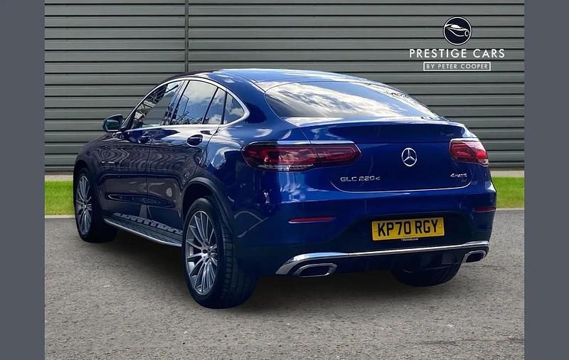 Used Mercedes GLC220 AMG Line Premium 194 HP (142 kW) 2020 Blue Coupe