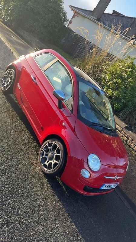 Used Fiat 500 Pop 69 HP (50 kW) 2012 Red Cabriolet