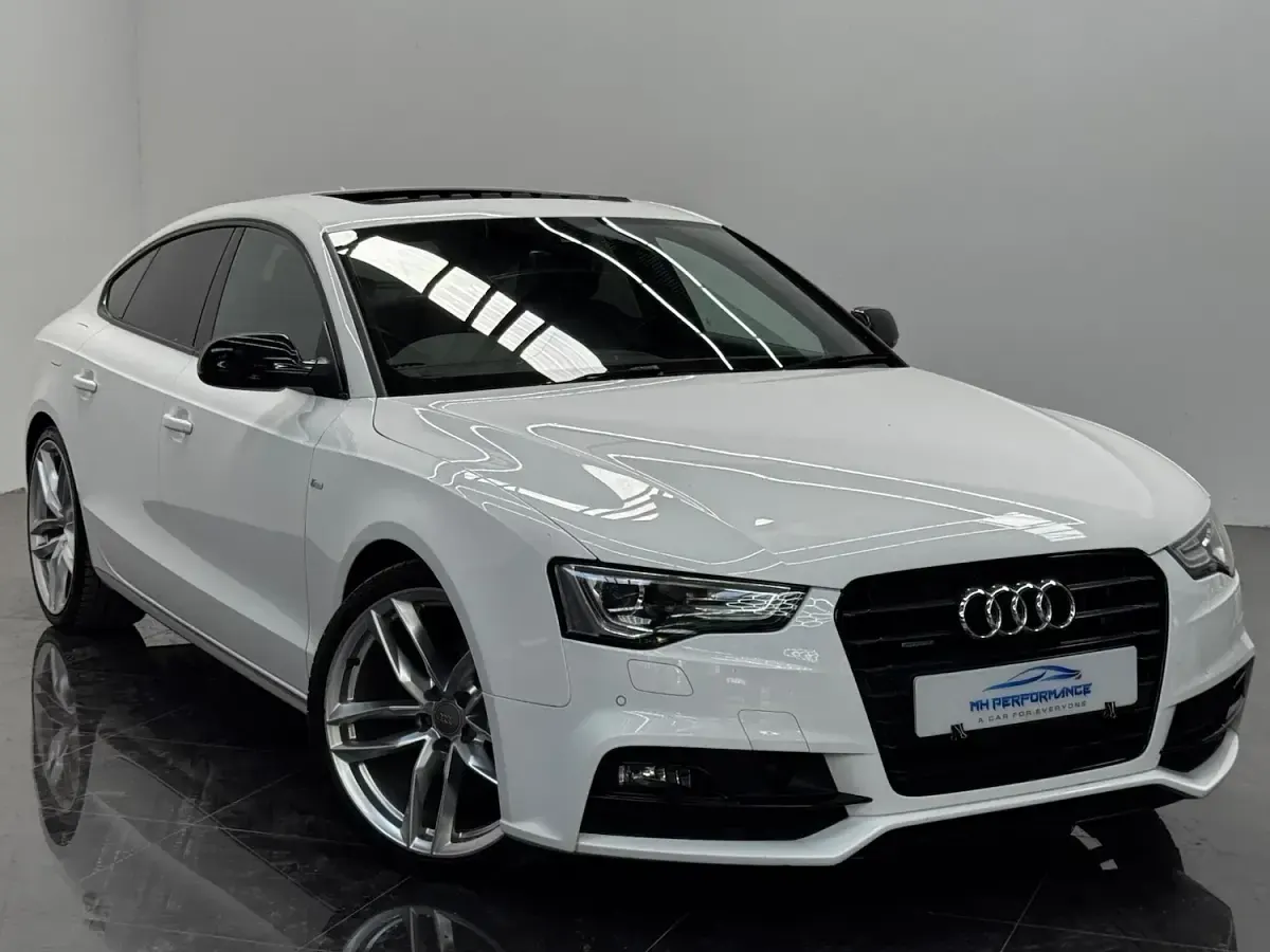 Used Audi A5 Sportback Black Edition 2015 White Hatchback