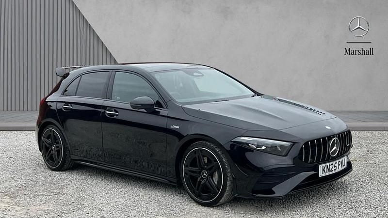 Used Mercedes A35 AMG Premium Plus 306 HP (225 kW) 2025 Cosmos black metallic