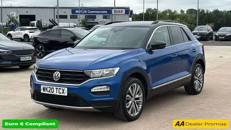 Used VW T-Roc Design 150 HP (110 kW) 2020 Blue SUV