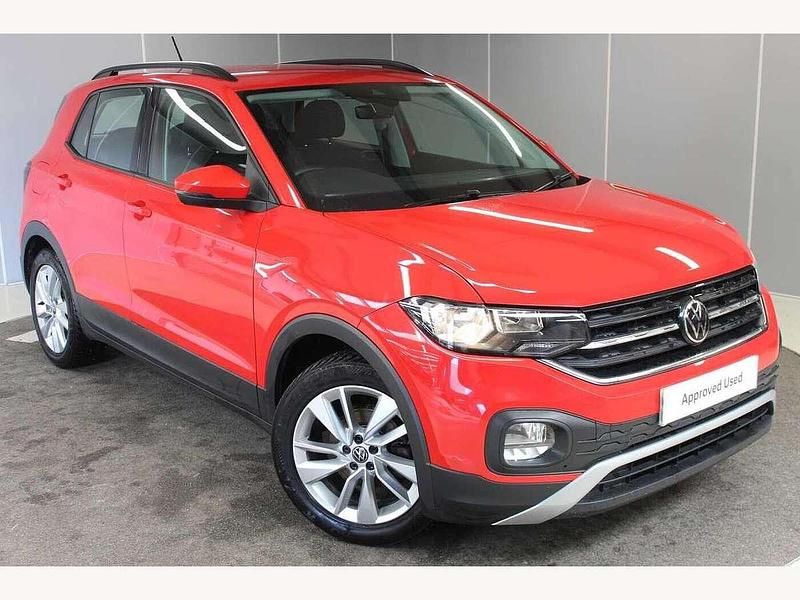 Red Used 2021 VW T-Cross SE SUV | £14,695 (Fair price) - Image 1/4