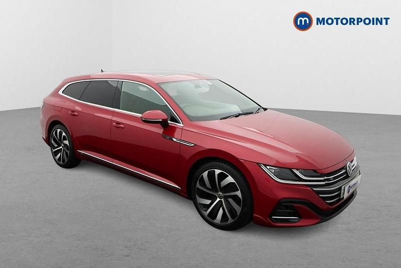 Red Used 2021 VW Arteon R-line Estate | £20,599 (Good price) - Image 1/4