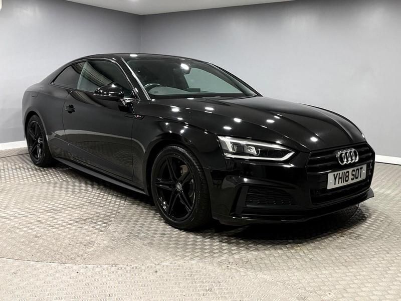 Used Audi A5 S-Line 150 HP (110 kW) 2018 Black Coupe