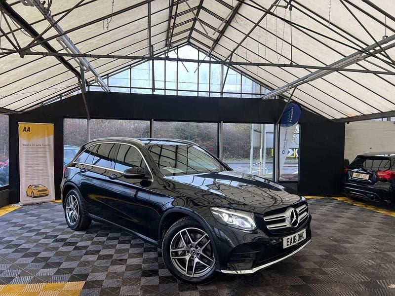 Black Used 2018 Mercedes GLC220 AMG line SUV | £18,195 (Good price) - Image 1/3