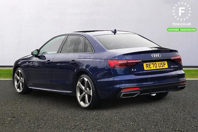 Used Audi A4 Black Edition 150 HP (110 kW) 2020 Blue Sedan
