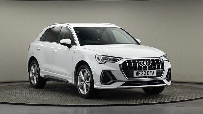 Glacier white metallic Used 2022 Audi Q3 S-Line SUV | £25,000 (Fair price) - Image 1/4