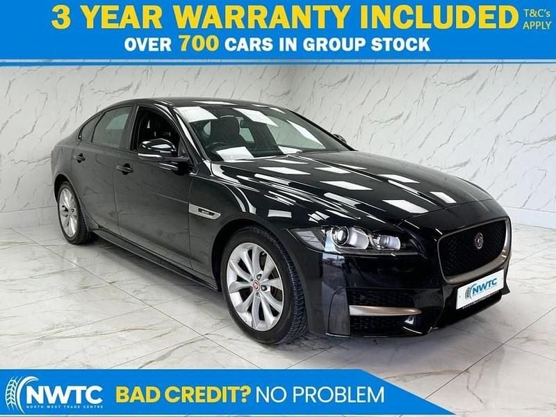 Black Used 2018 Jaguar XF R-Sport Sedan | £9,695 (Fair price) - Image 1/4
