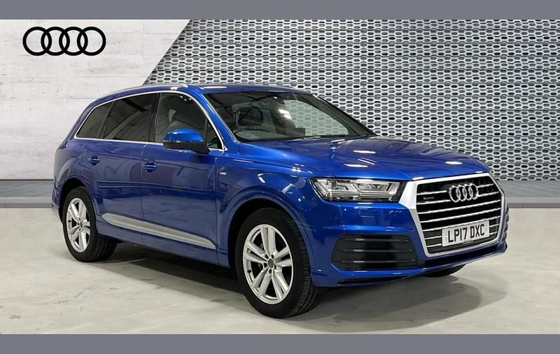 Used Audi Q7 S-Line 218 HP (160 kW) 2017 Blue SUV