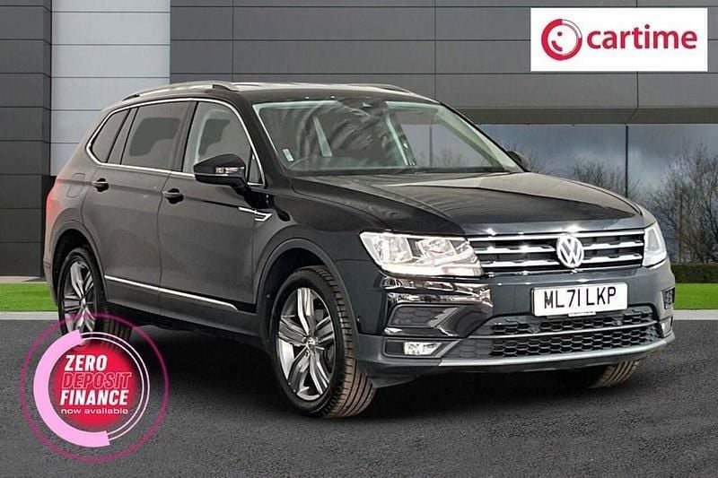 Black Used 2021 VW Tiguan Allspace Match SUV | £19,250 (Good price) - Image 1/3