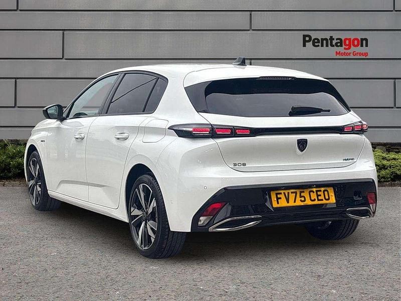 New Peugeot 308 Allure 177 HP (130 kW) 2025 White Hatchback