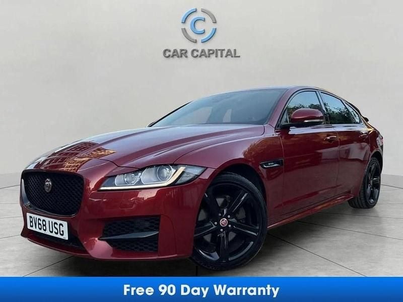 Red Used 2019 Jaguar XF R-Sport Sedan | £9,990 (Fair price) - Image 1/3