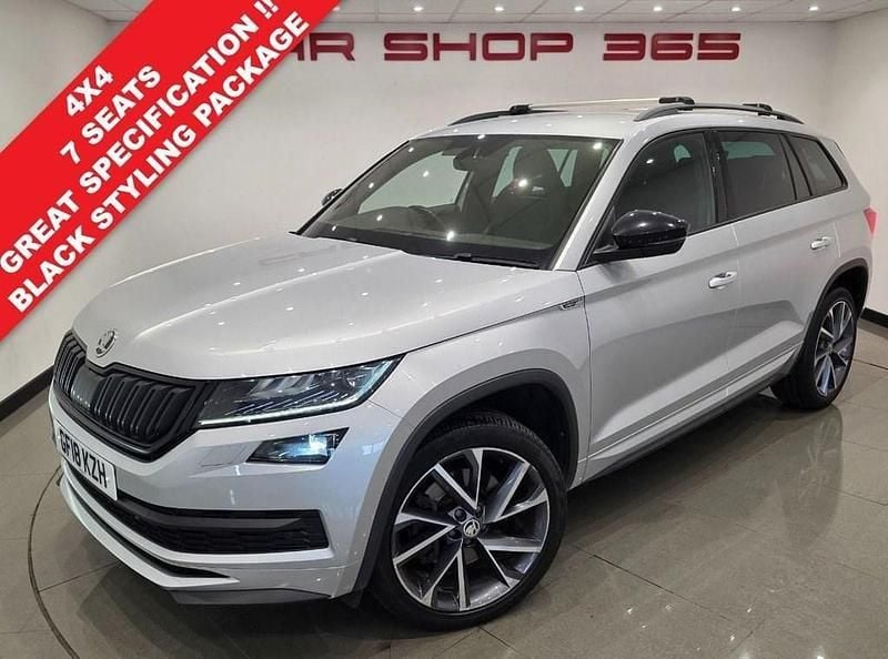 Silver Used 2018 Skoda Kodiaq SportLine SUV | £16,990 (Good price) - Image 1/4