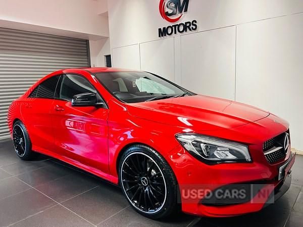Used Mercedes CLA220 AMG line 177 HP (130 kW) 2017 Red Sedan
