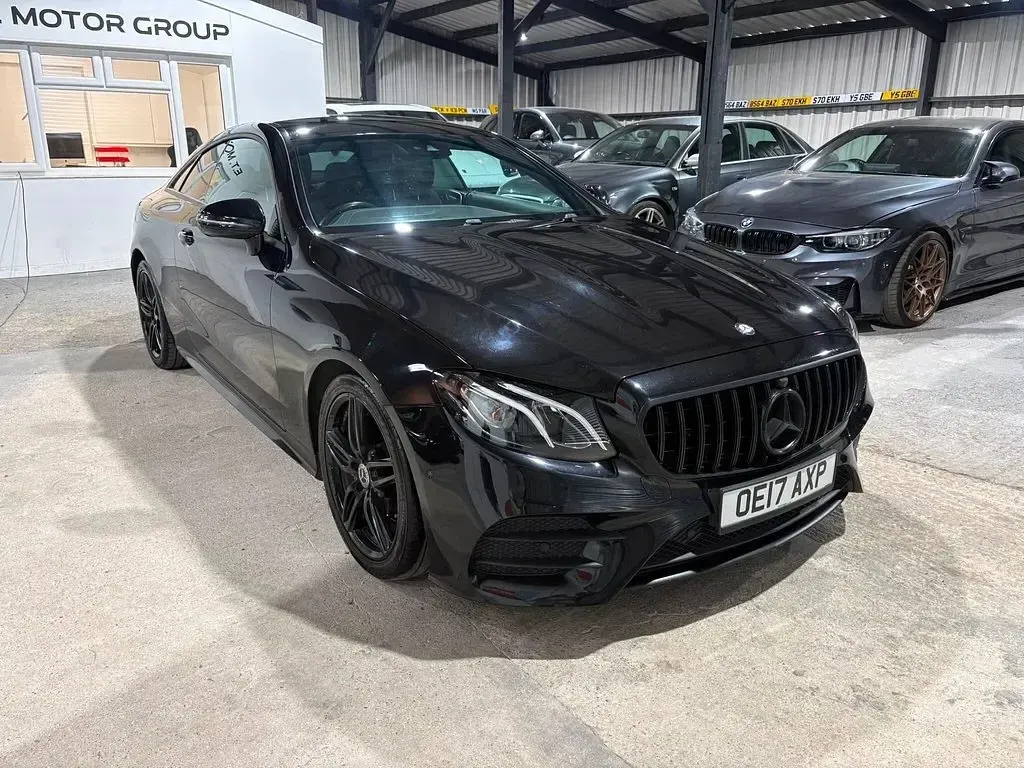 Used Mercedes E220 AMG line 2017 Black Coupe