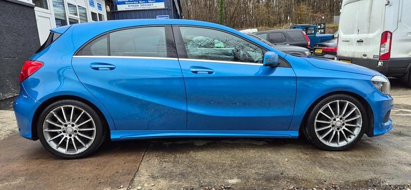 Used Mercedes A200 AMG 156 HP (114 kW) 2014 Blue Hatchback