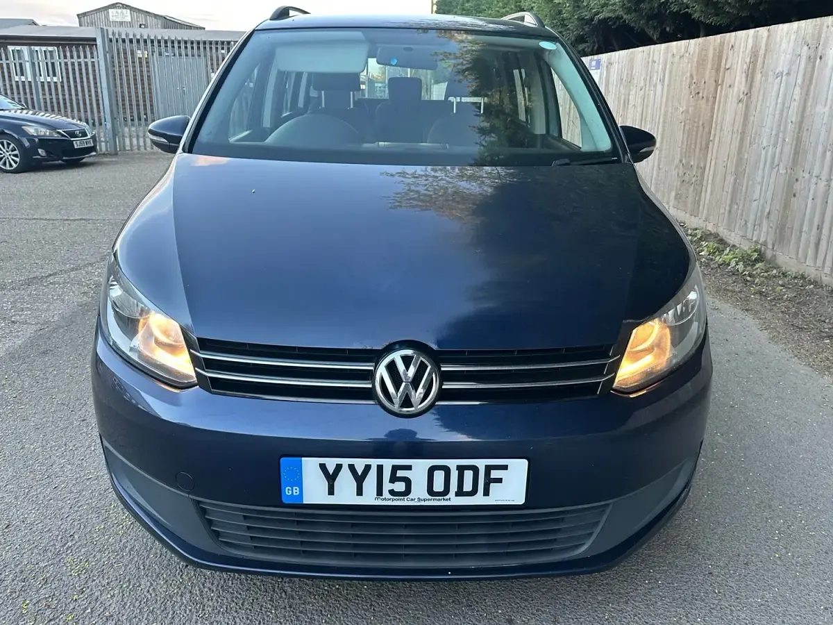 Used VW Touran S 105 HP (77 kW) 2015 Blue MPV