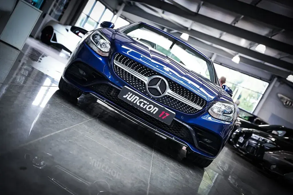 Used Mercedes SLC250 AMG line 2017 Blue Cabriolet