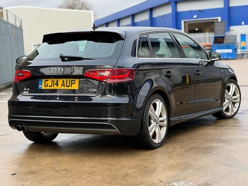 Used Audi A3 Sportback S-Line 2014 Black Hatchback