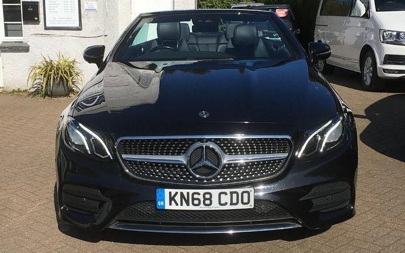 Used Mercedes E350 AMG line 258 HP (189 kW) 2017 Black Cabriolet