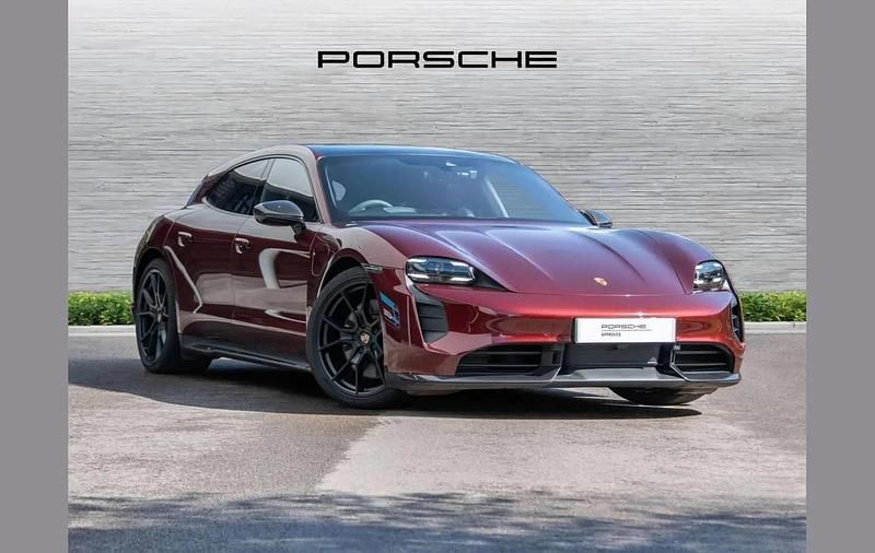 Red Used 2022 Porsche Taycan Sedan | £66,995 - Image 1/4
