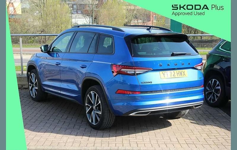 Used Skoda Kodiaq SportLine 187 HP (137 kW) 2022 Race blue metallic SUV