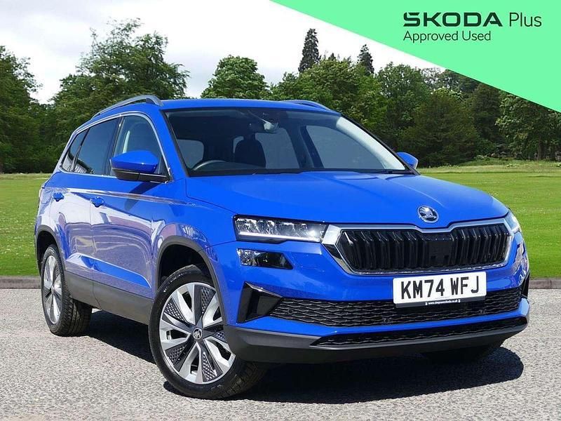 Blue Used 2024 Skoda Karoq SE L SUV | £26,395 (Fair price) - Image 1/3