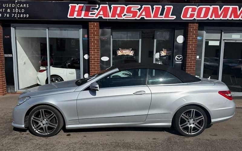 Used Mercedes E220 170 HP (125 kW) 2013 Silver Cabriolet