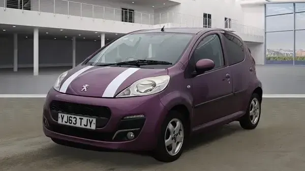 Used Peugeot 107 Allure 68 HP (50 kW) 2013 Mauve/purple Hatchback