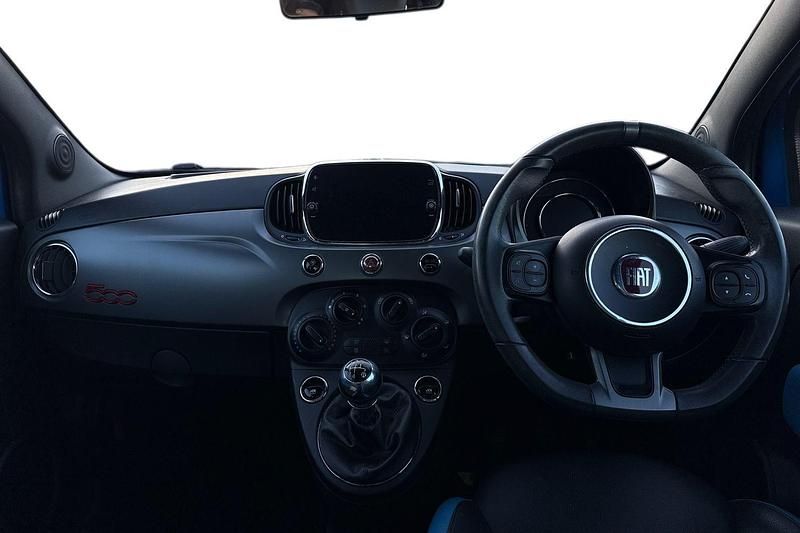 Used Fiat 500 S 69 HP (50 kW) 2017 Blue Hatchback